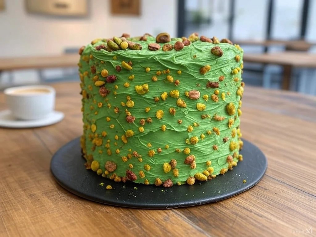 كعك البوستاشيو