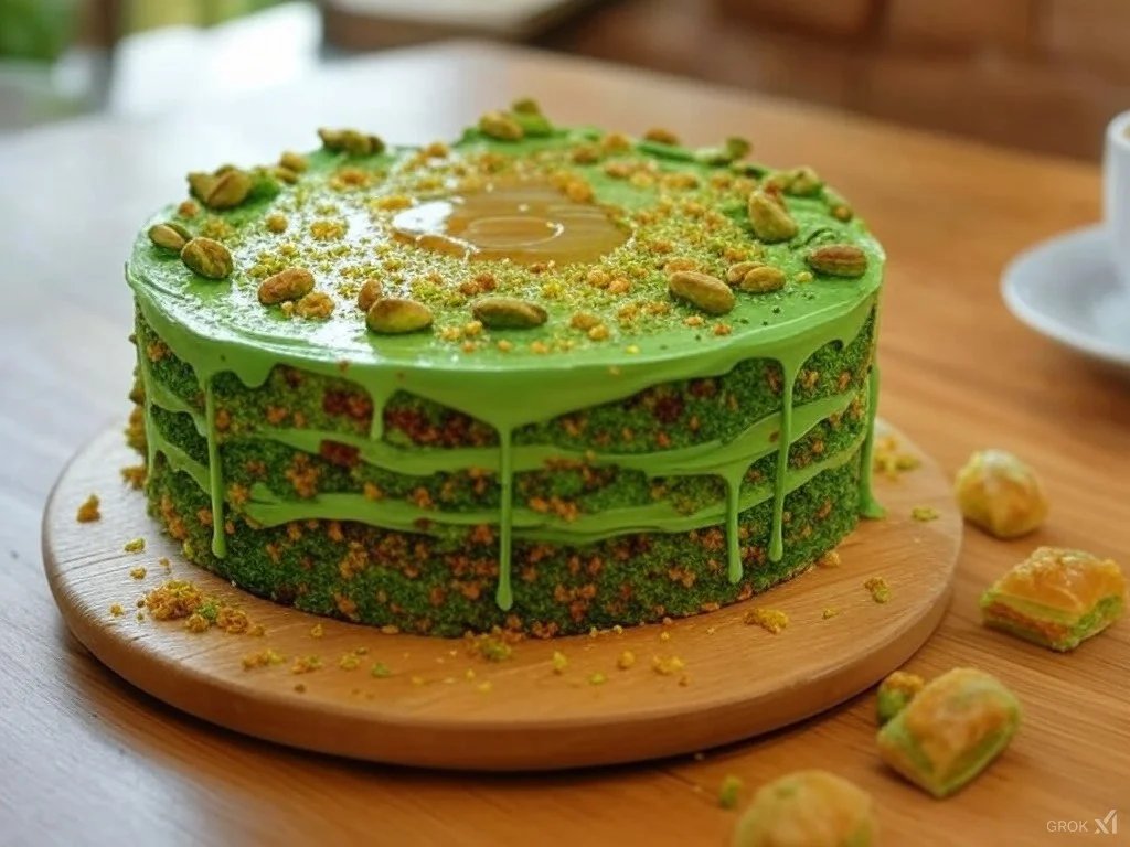 كعك البوستاشيو