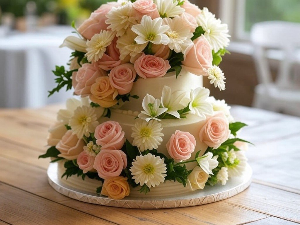 تورتة التخرج بلمسة من الأناقة والورود!